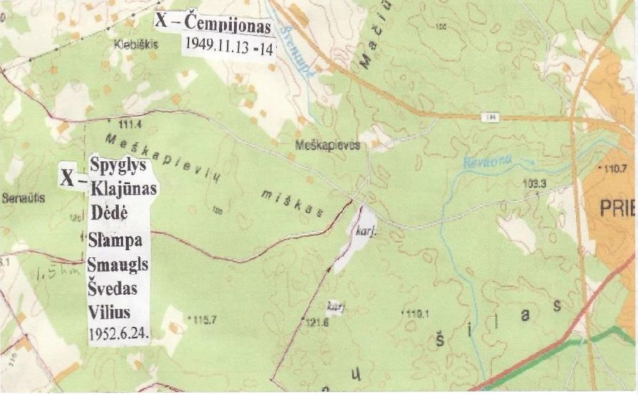 Geležinio Vilko rinktinės Spyglio grupės partizanų žūties vieta